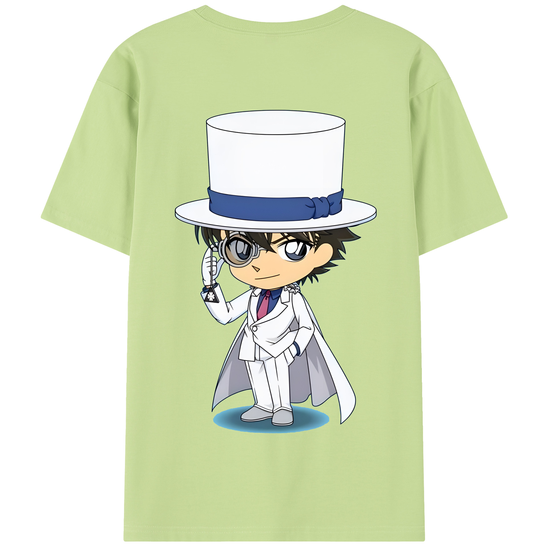 （画像用） 名探偵コナン くろば かいと Detective Conan Kuroba Kaito 綿100％半袖Tシャツ（背面プリント）